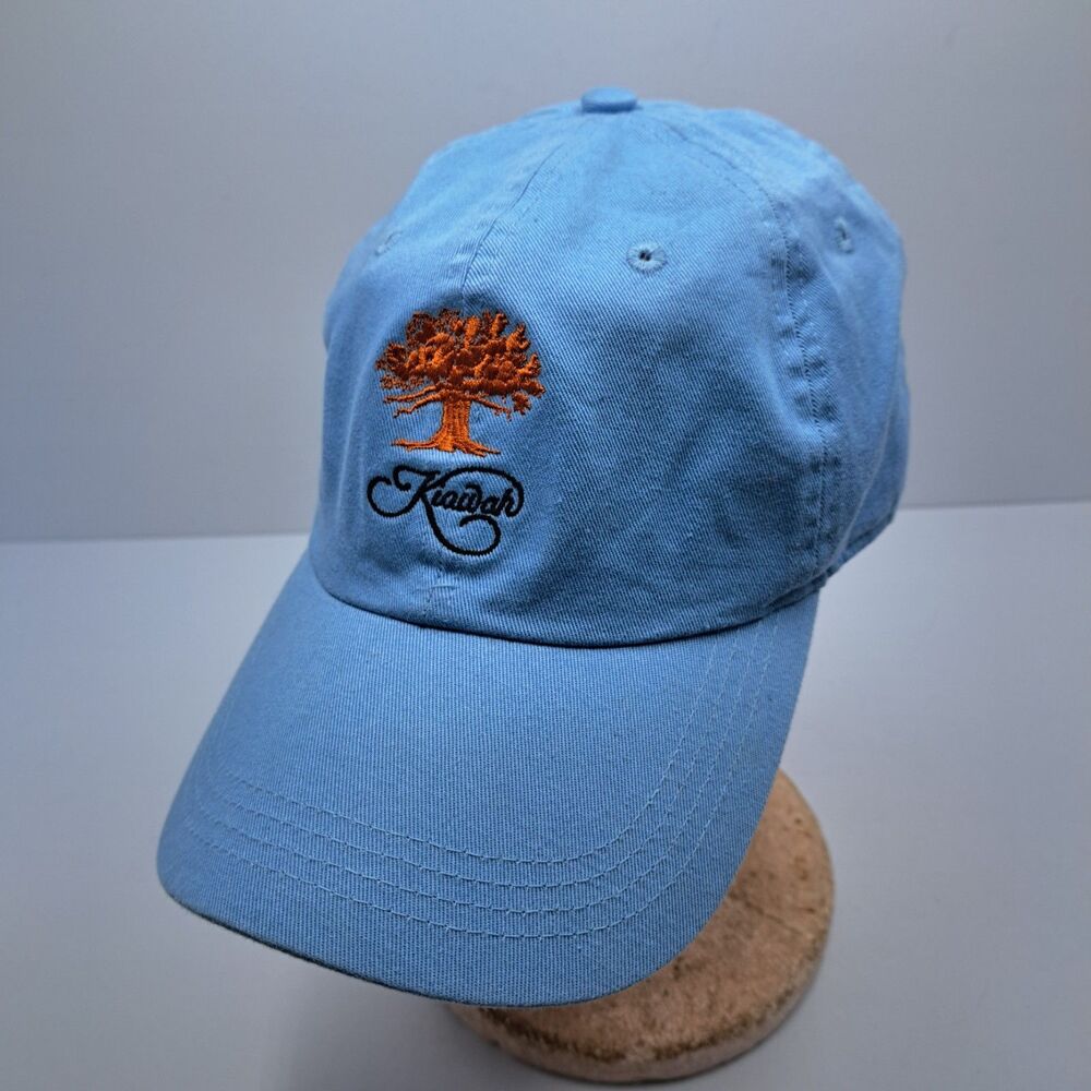 Kiawah Golf Ocean Course Hat Ahead Vintage Blue Strapback Adjustable